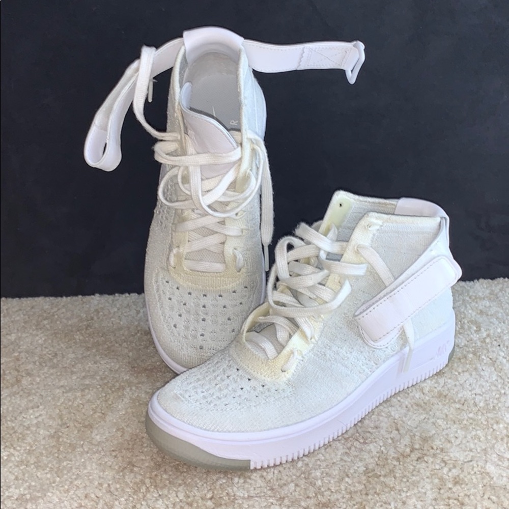 White Ice Women Air Force 1 Ultra Flyknit Sneakers